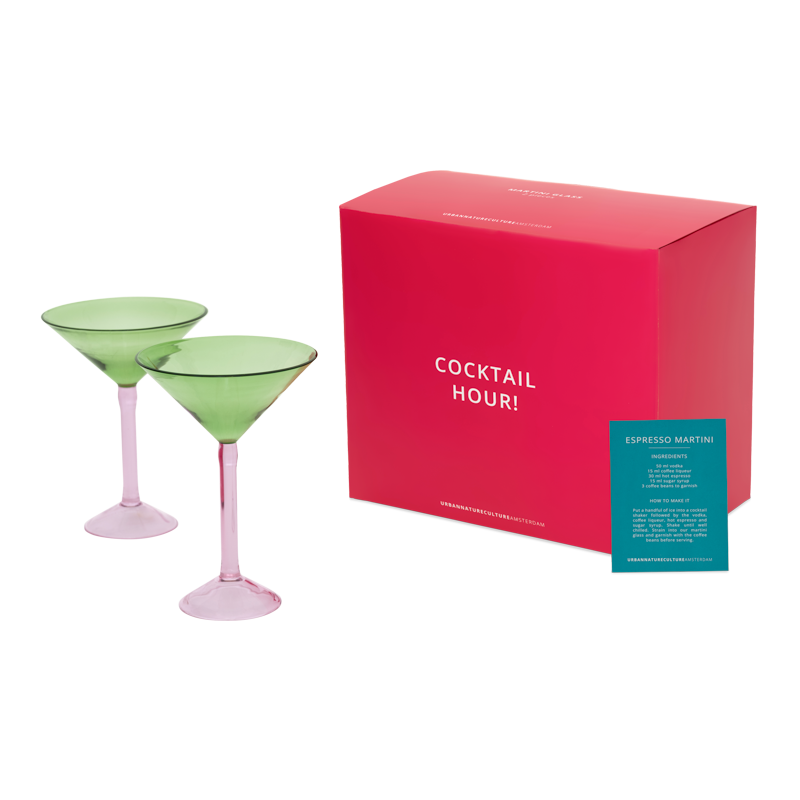 MARTINI COCKTAIL GLÖS - tvö stk. í gjafakassa