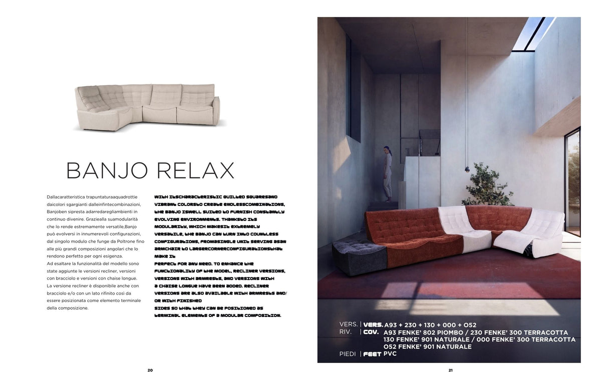 Calia Italia - Fox trot relx -  sófi -  sérpöntun