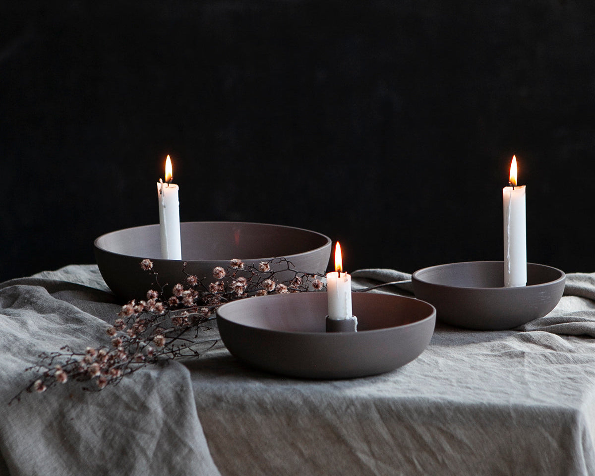 LINDATORP keramik kertastjaki - stór