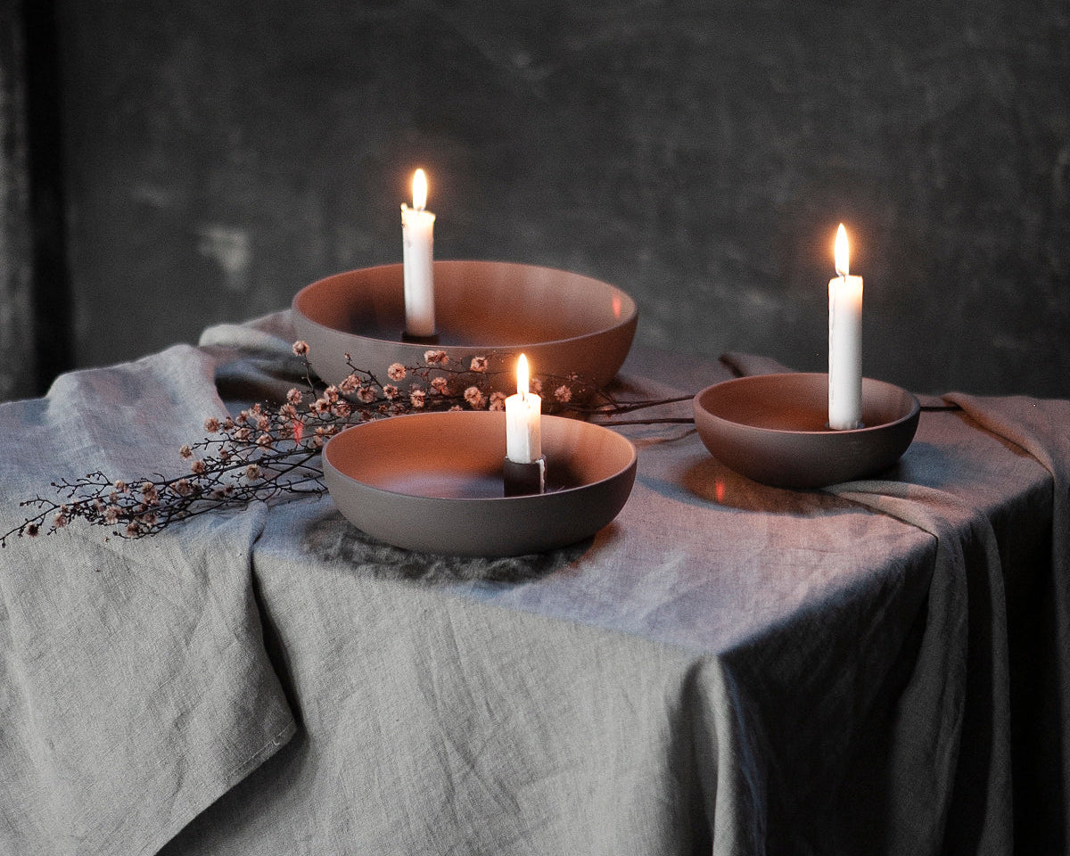 LINDATORP keramik kertastjaki - stór