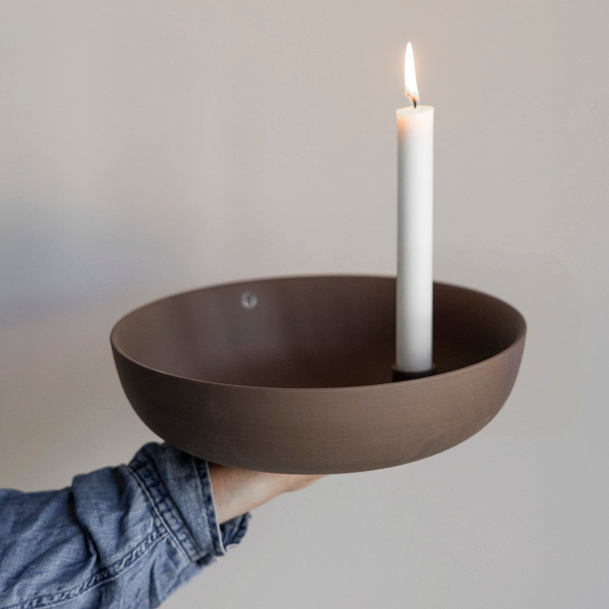 LINDATORP keramik kertastjaki - extra stór