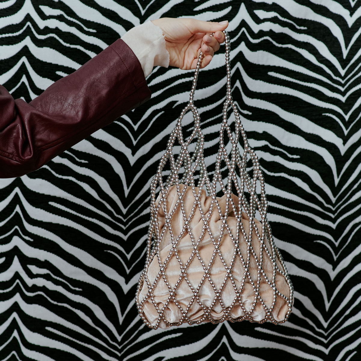 Day Beaded Chrome Handbag