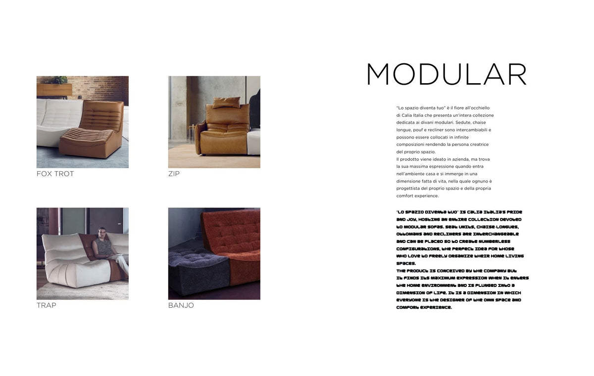 Calia Italia - Fox trot relx -  sófi -  sérpöntun