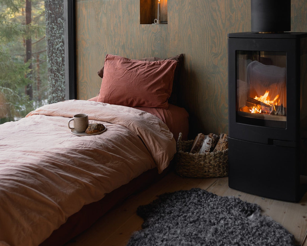 Crinkle rúmföt - sængurver+ 2xkoddi  230×220 cm / 50x60 cm.