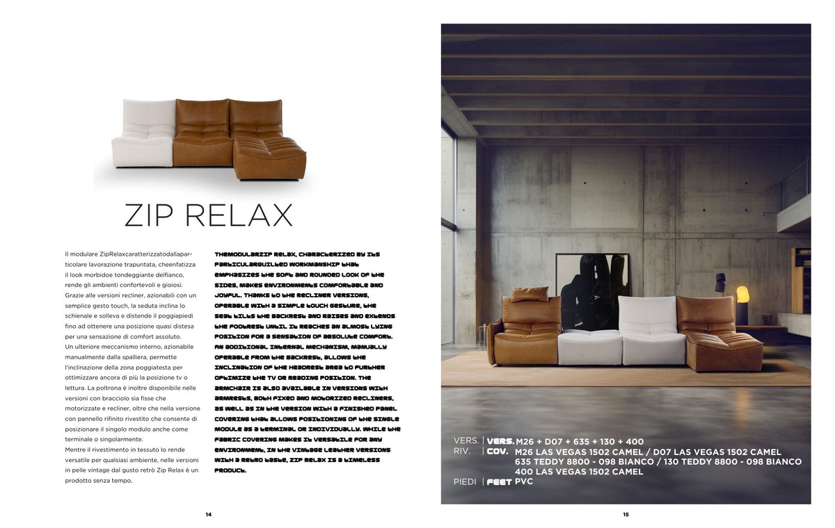 Calia Italia - Fox trot relx -  sófi -  sérpöntun