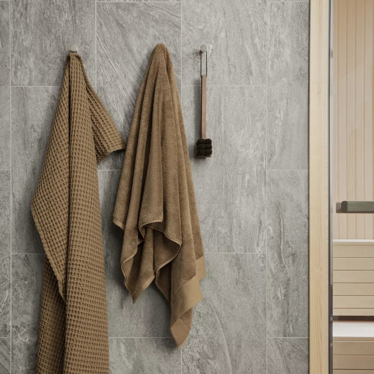 RIVA baðhandklæði - Tan