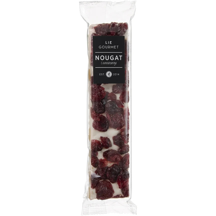 Franskt núggat m. trönuberjum
