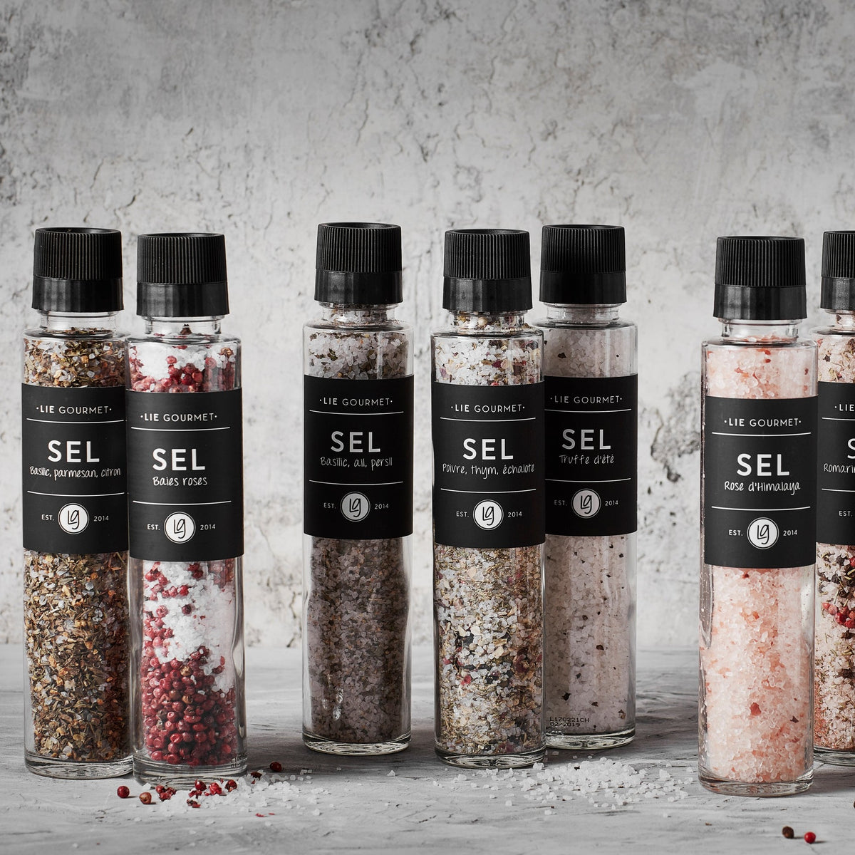 Salt m. pipar, timían og skarlottulauk
