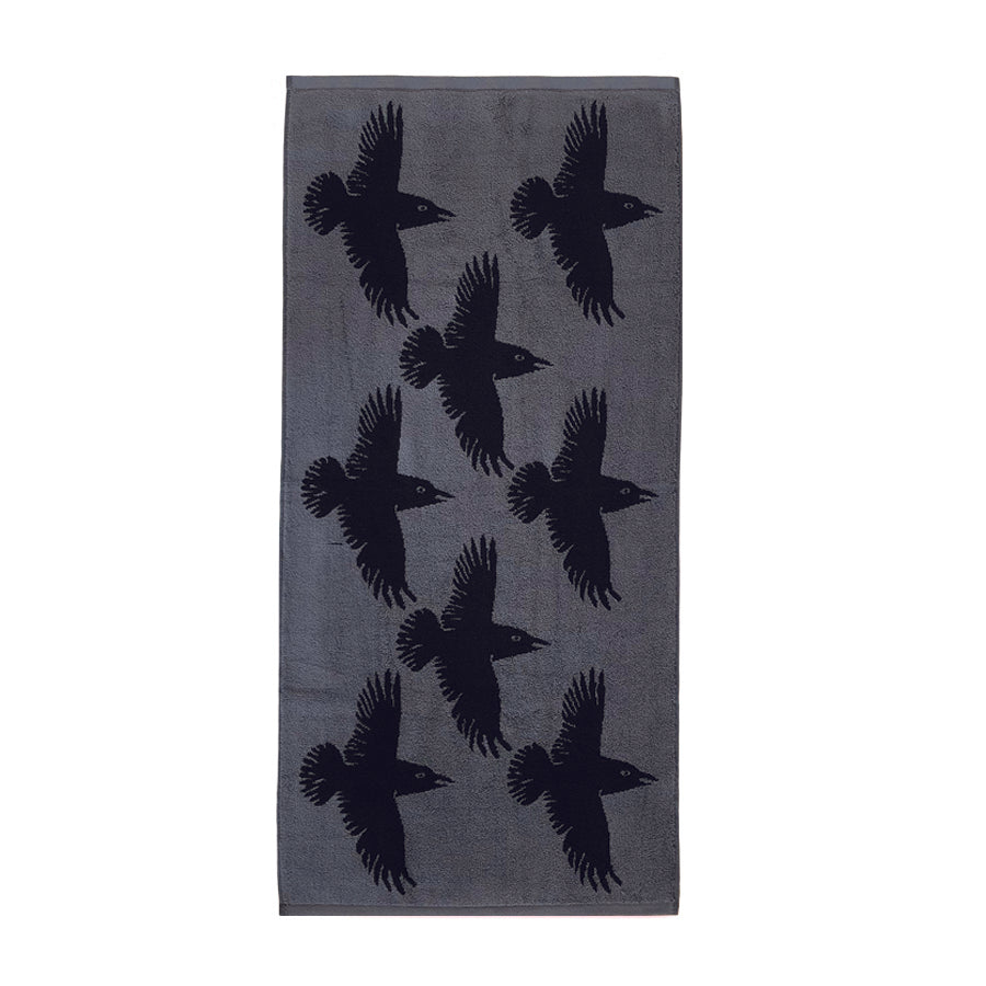 HRAFNAR handklæði 150x70cm - svart