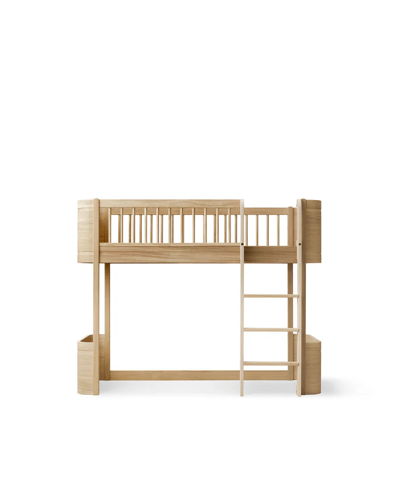 WOOD Mini+ low loft bed