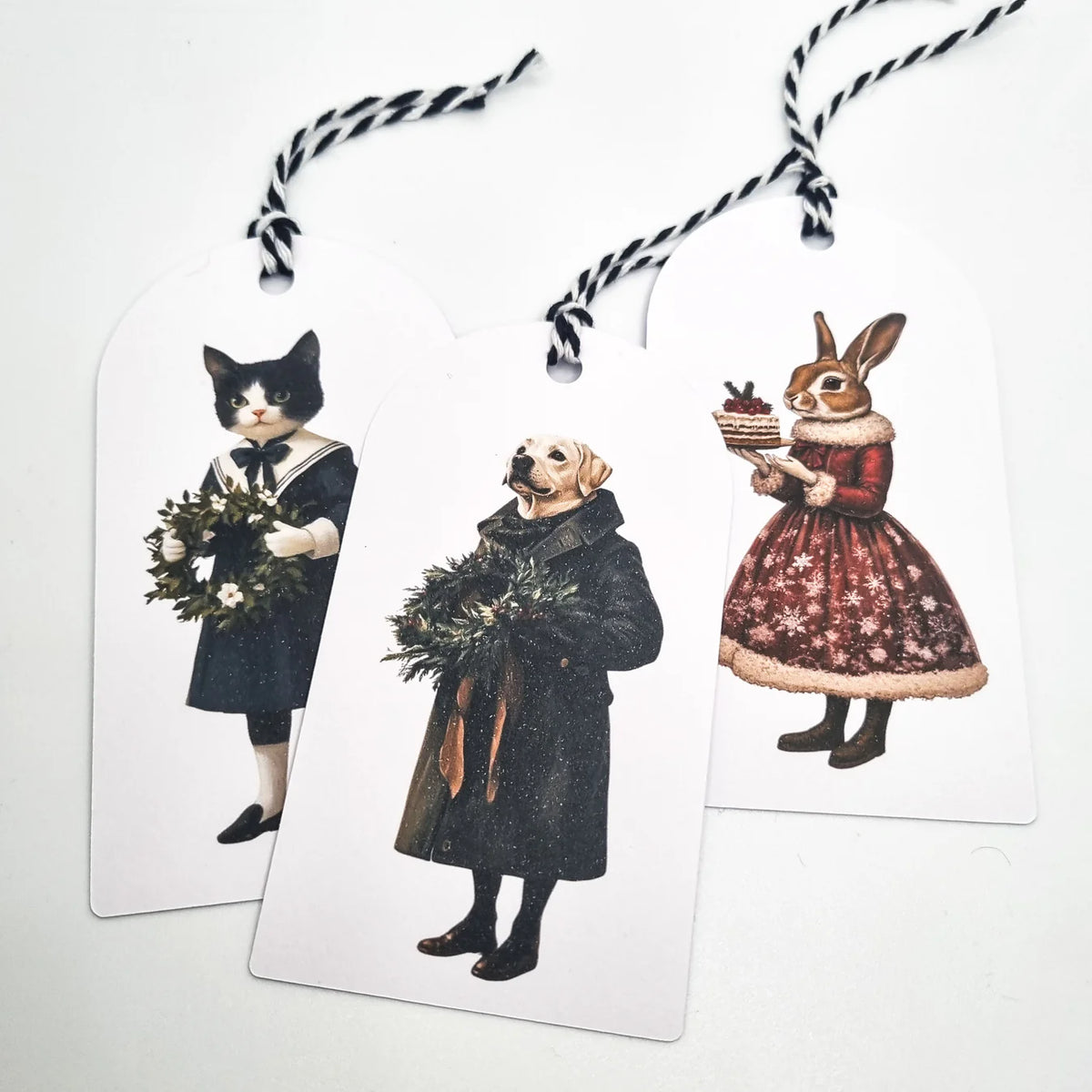 SPARIDÝR  jólamerkimiðar 6 stk.