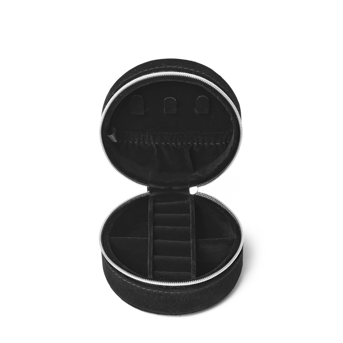 Z Jewelry Zip Round skartgripaskrín