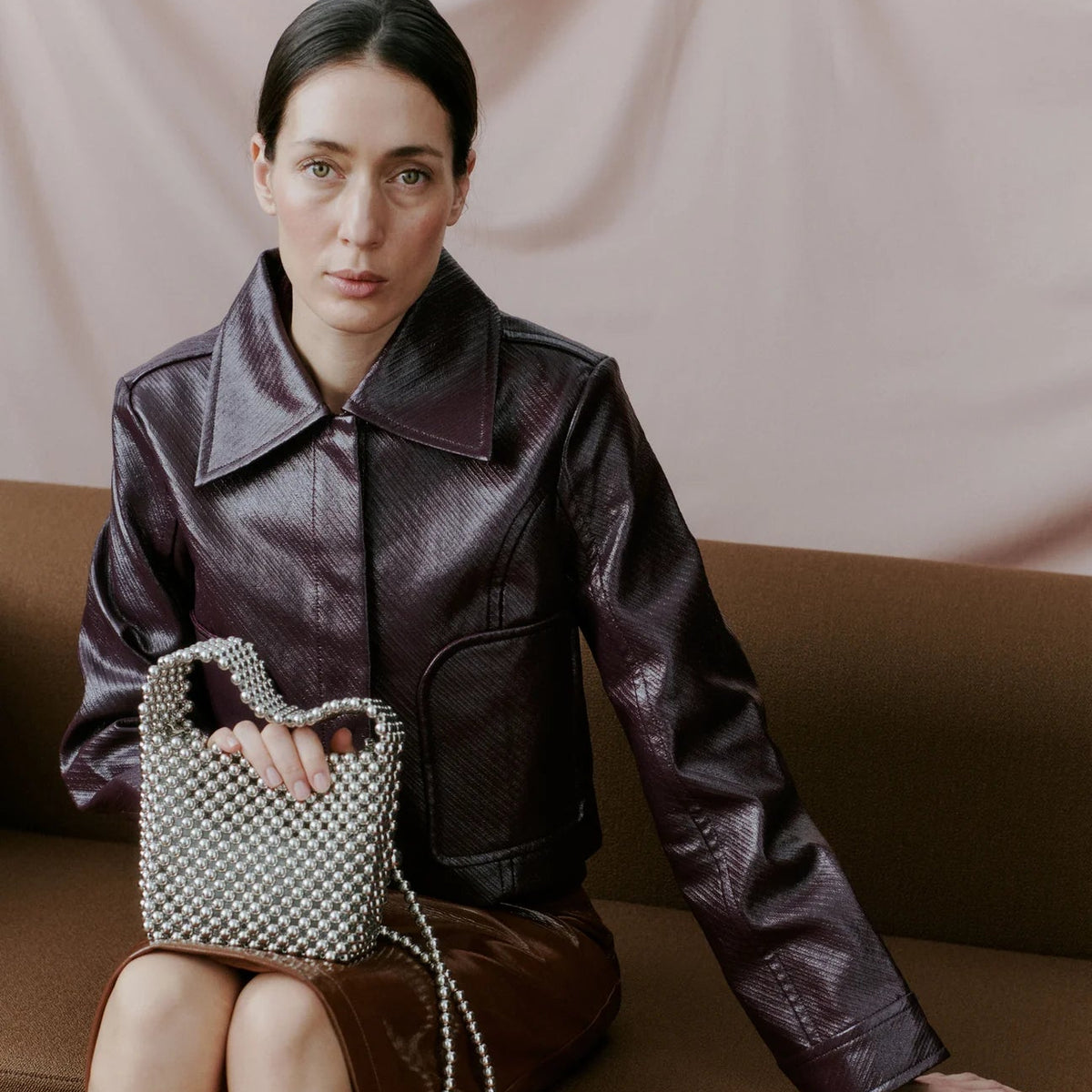 Day Beaded Chrome Handbag