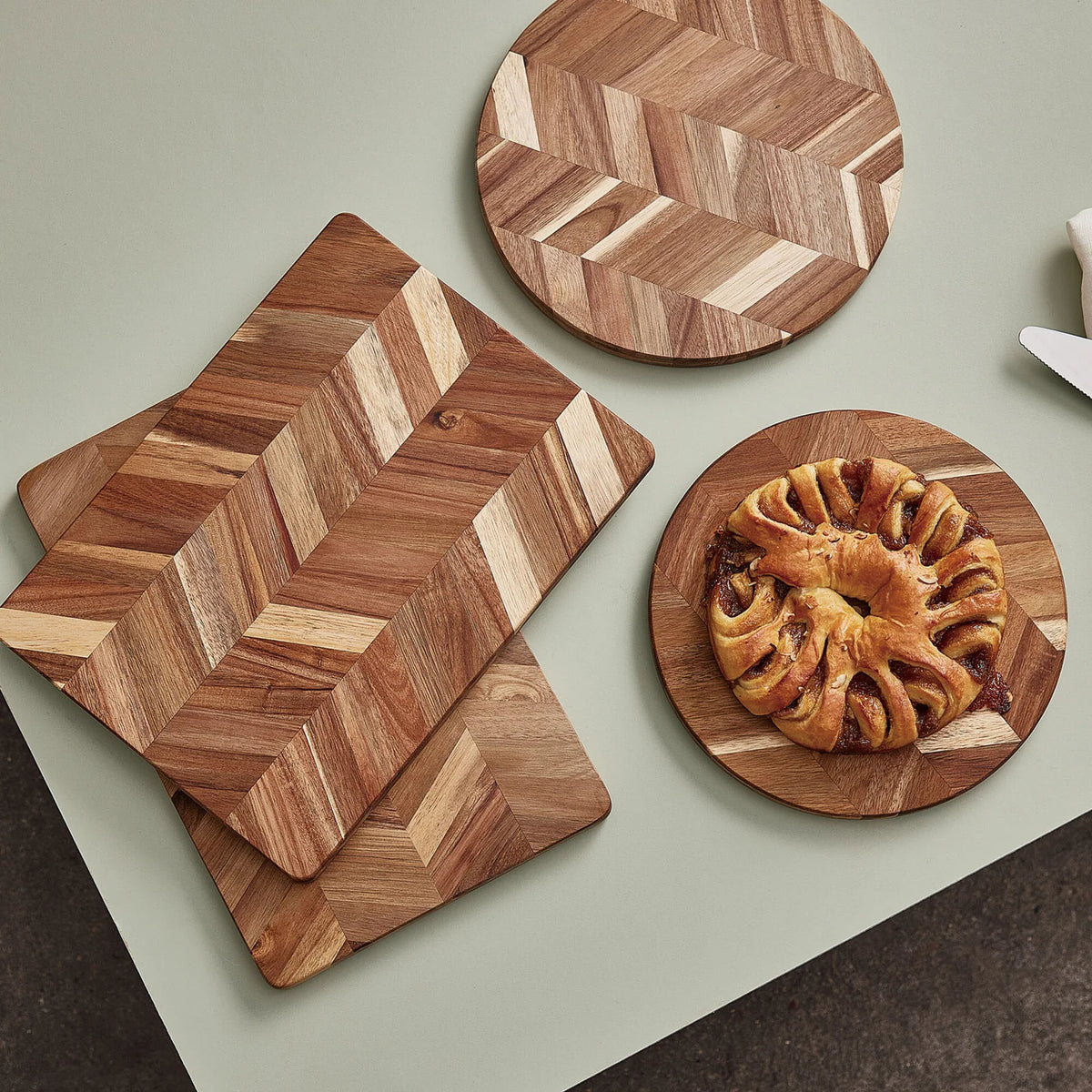 HERRINGBONE skurðarbretti - 38x28 cm.