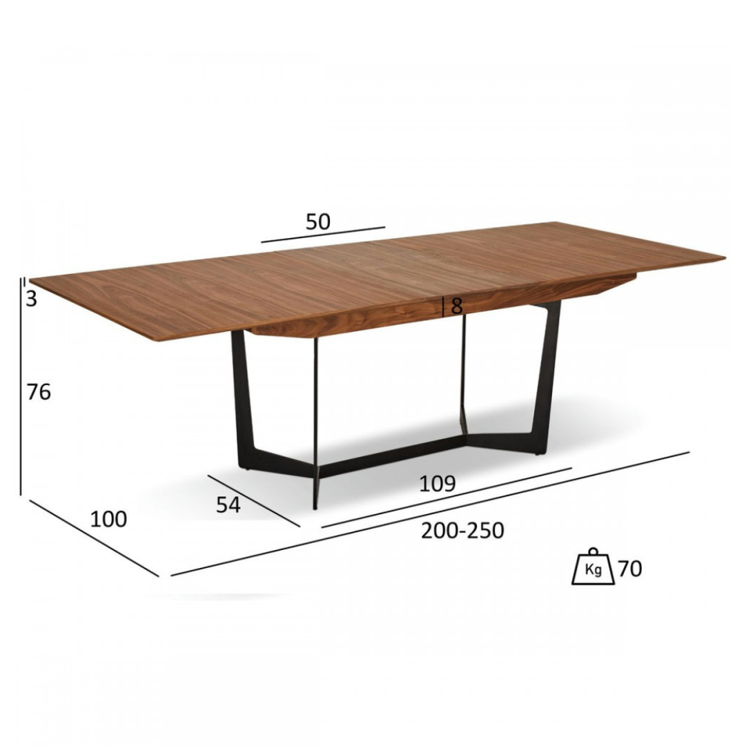 TOKYO borðstofuborð - L: 200cm