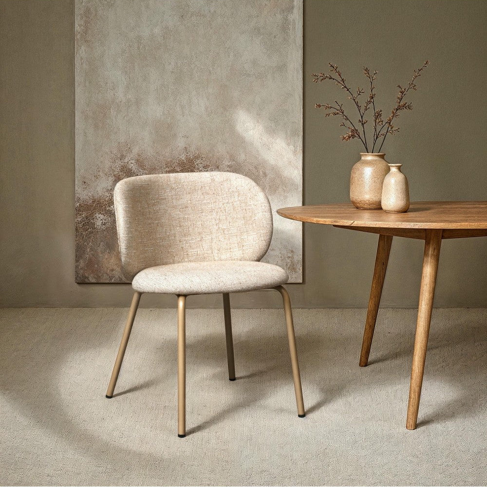 FURNHOUSE - Nanna stóll - Beige -  Sérpöntun (5-6 vikur)