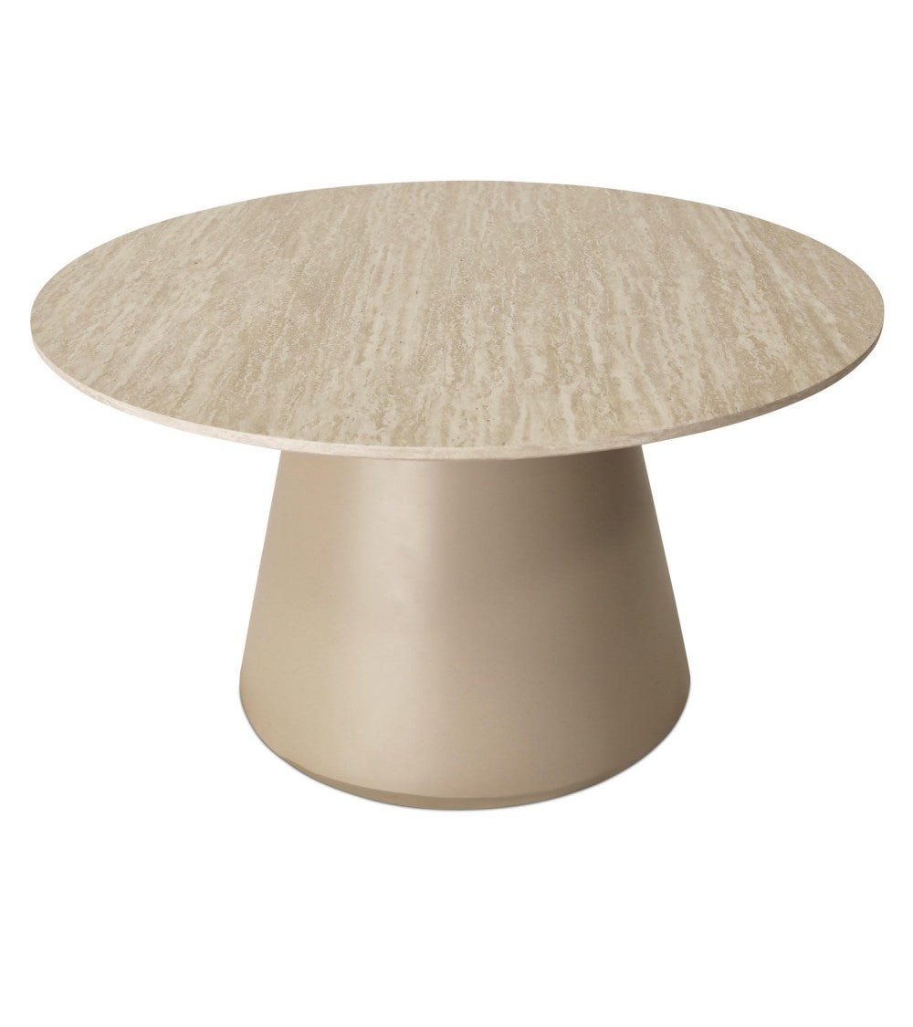 TANGO Travertine sófaborð - Ø80x45 cm