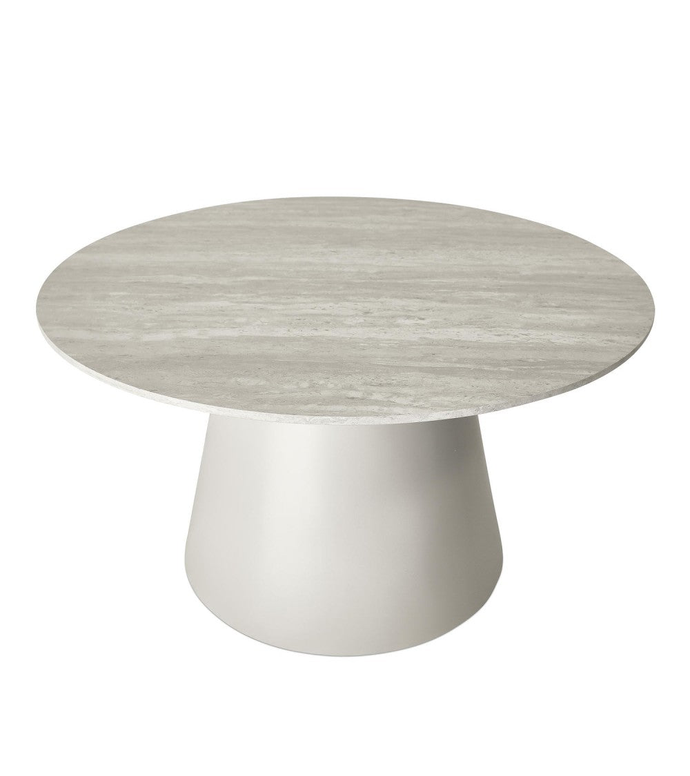 TANGO Travertine sófaborð - Ø80x45 cm