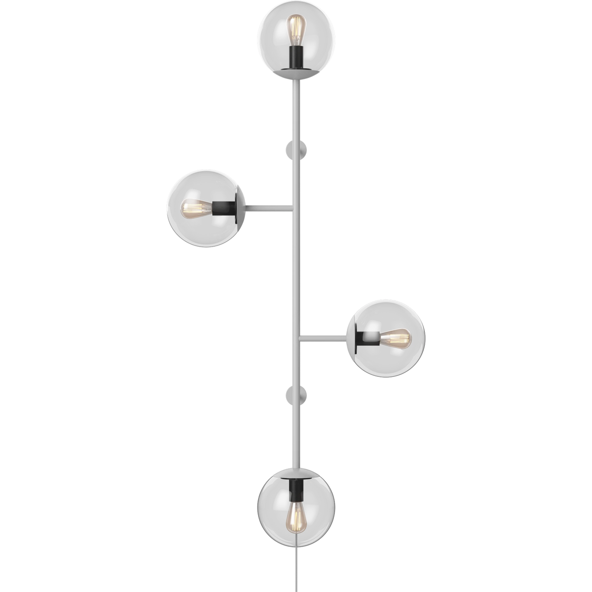 Orb wall lamp - grey matt