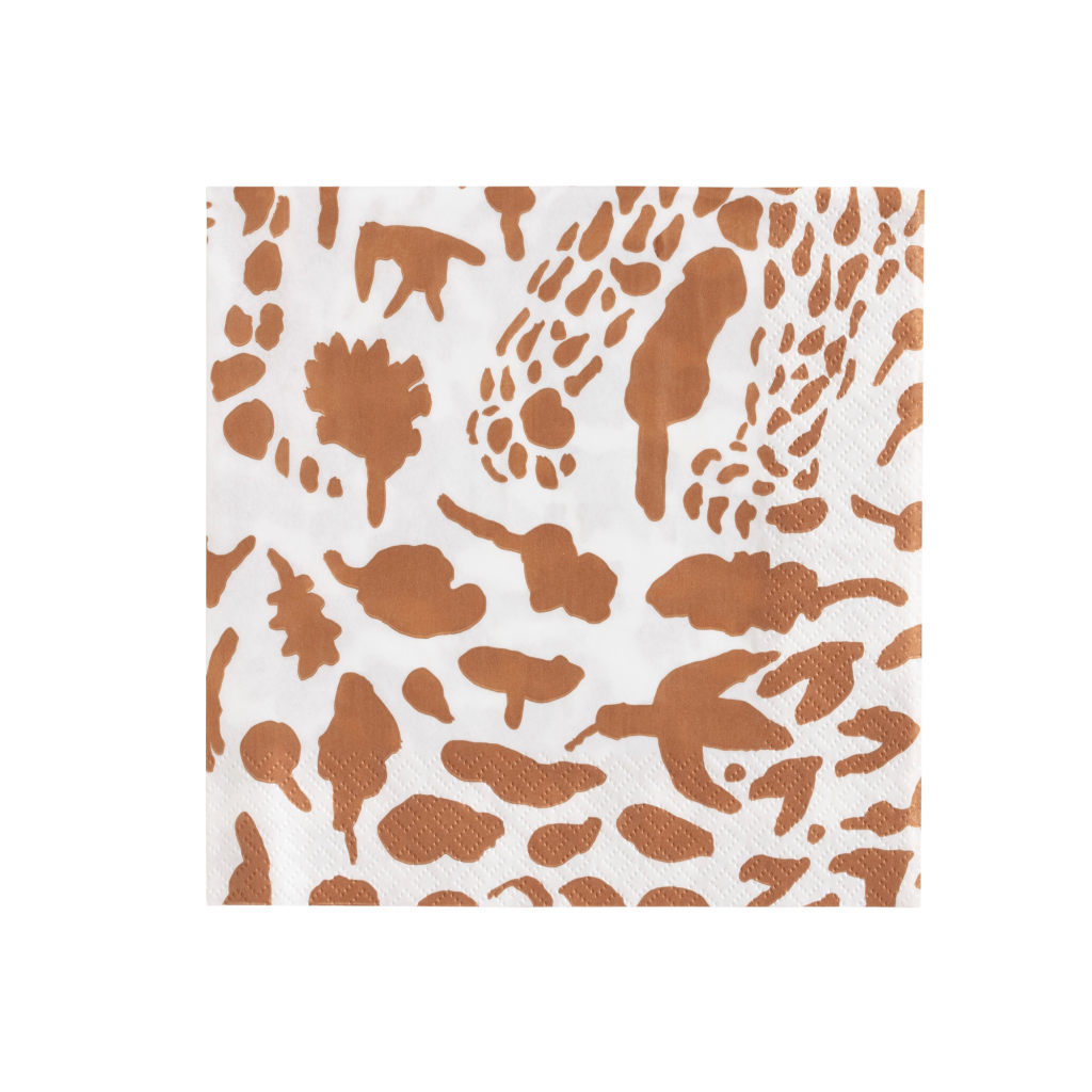 Iittala servíettur 33x33cm Cheetah brown