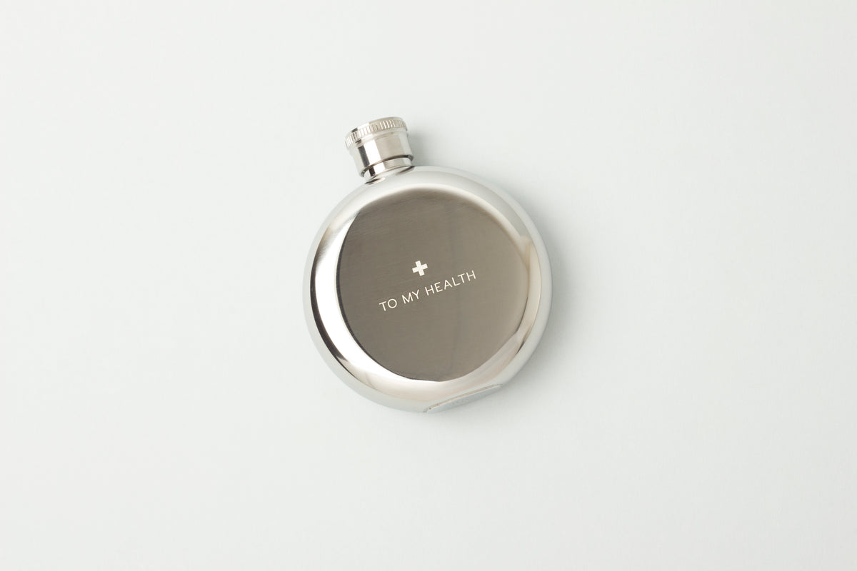 Izola Stainless Steal hip flask - To My Health