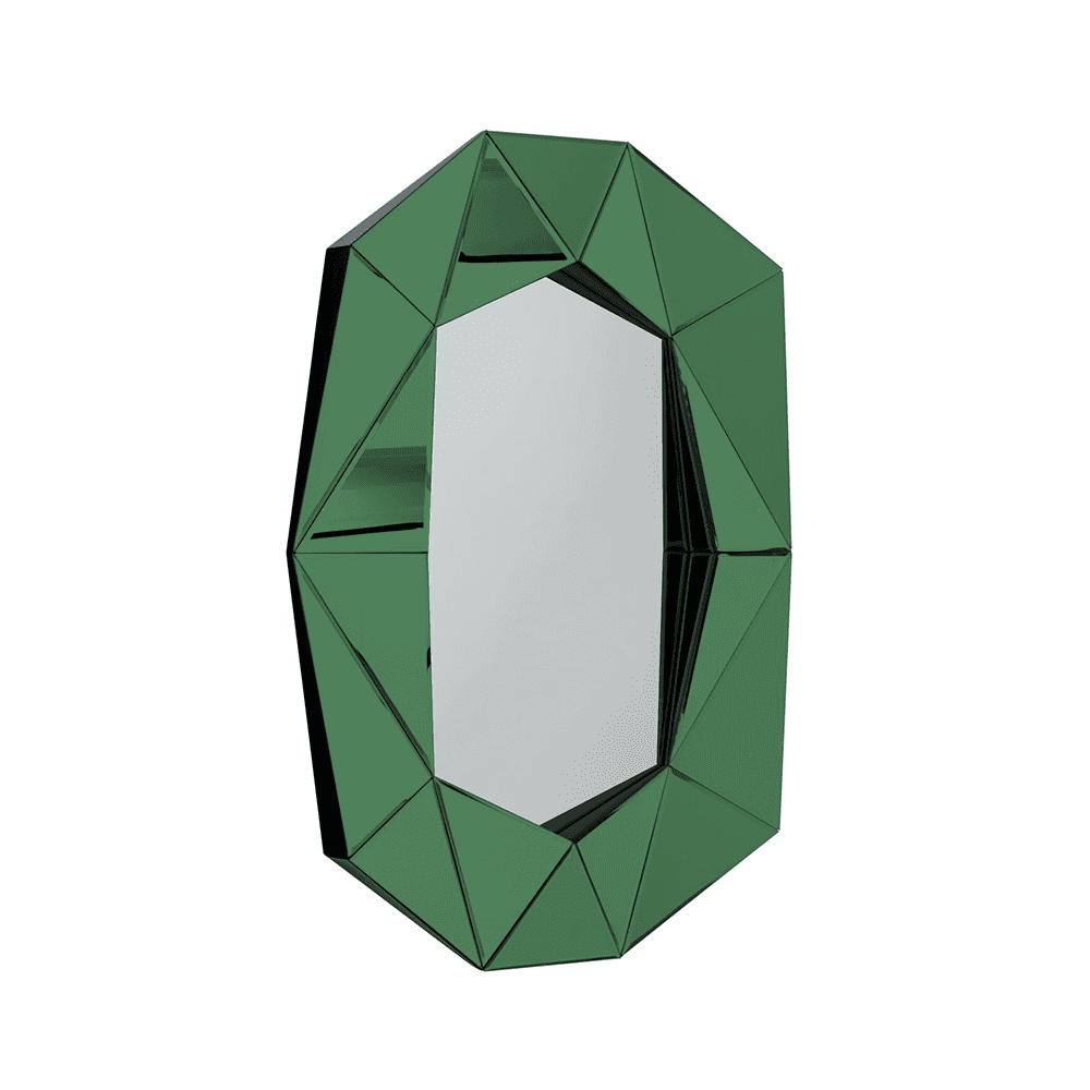 DIAMOND spegill - large green