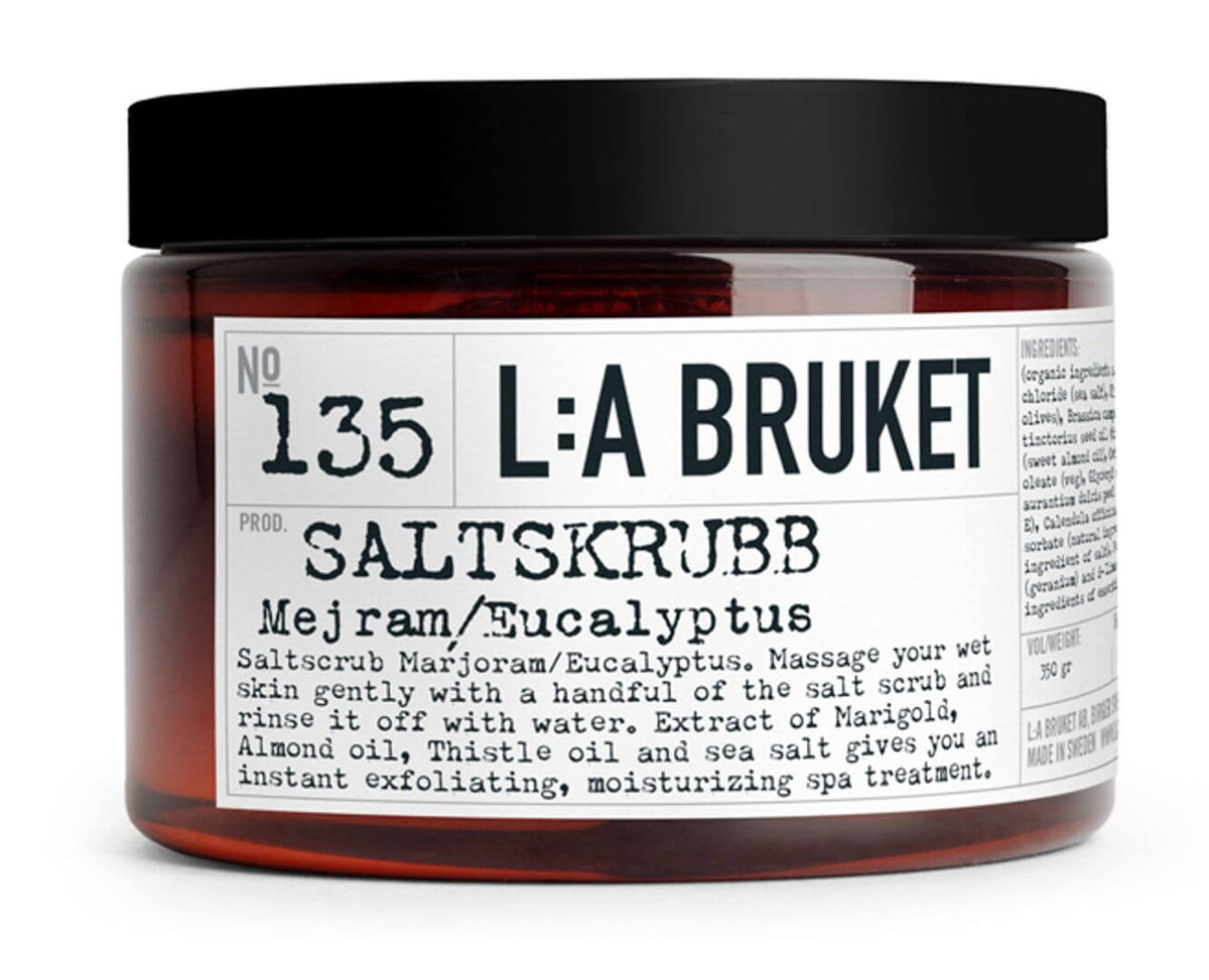 L:A Bruket Saltskrubb - Mejram /Eucalyptus